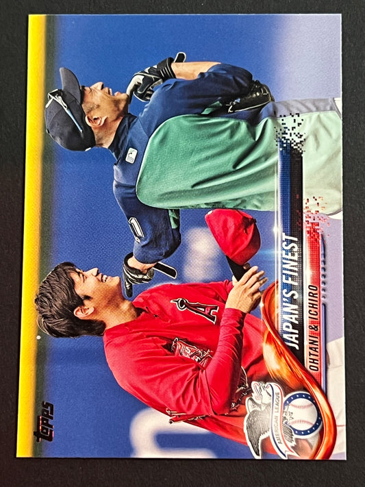 2018 Topps Update Japan's Finest Shohei Ohtani RC/ Ichiro #US153