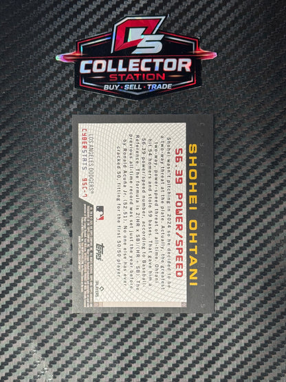Topps 2025 Archives Shohei Ohtani Cyberstats Insert #95C-7 Dodgers