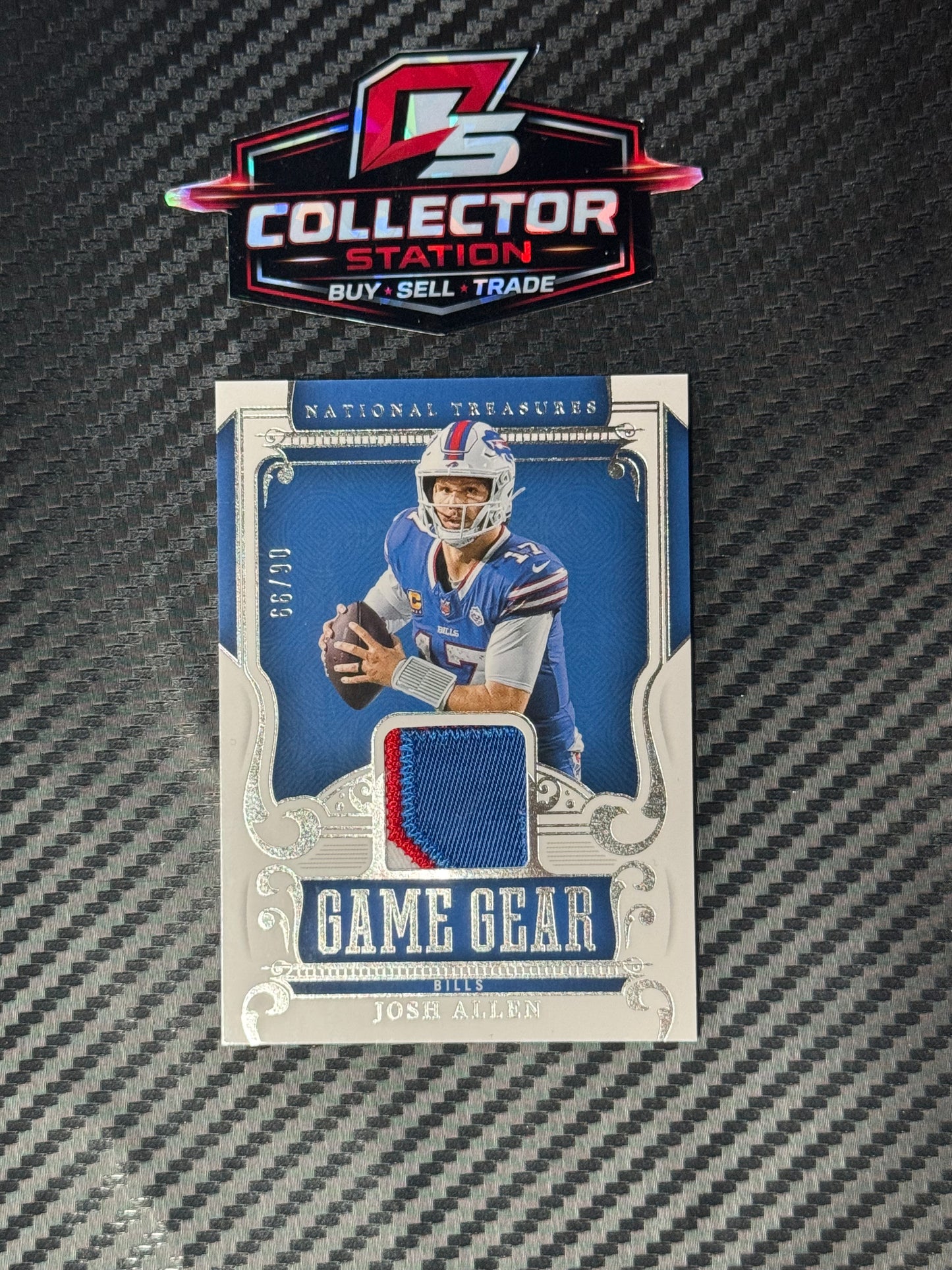 2025 Panini National Treasures Josh Allen NFL Game Gear /99 #7