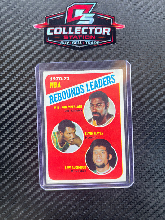 1971-72 Topps - League Leaders Kareem Abdul-Jabbar, Wilt Chamberlain