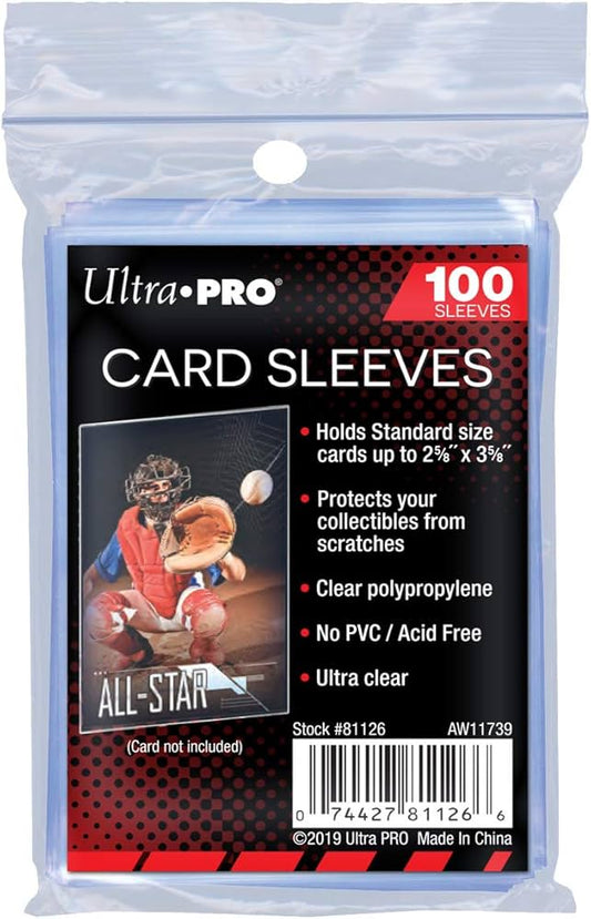 Ultra PRO Trading Card Soft Sleeves - 100-Pack