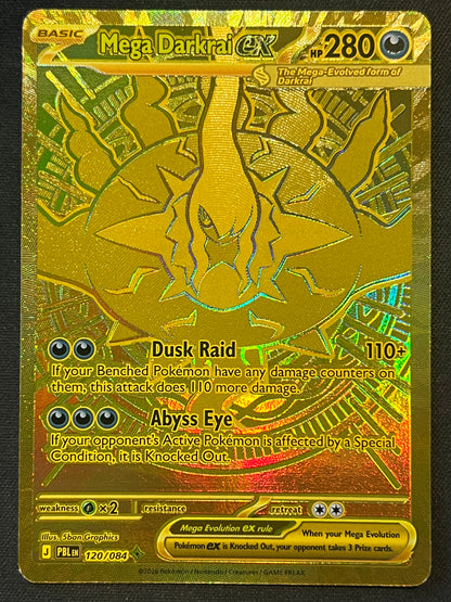 Mega Darkrai ex - 120/084 - ME05: Pitch Black (PBL) NM Pokemon