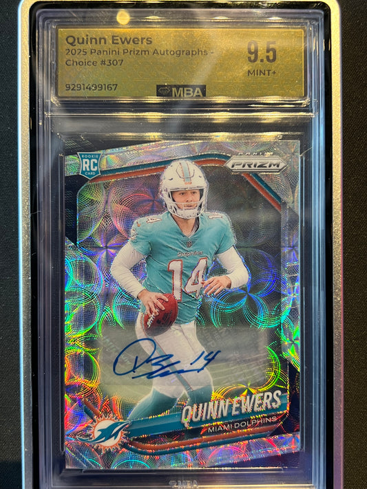 2025 Panini Prizm Choice Prizm  Quinn Ewers Rookie Autograph /100 #307