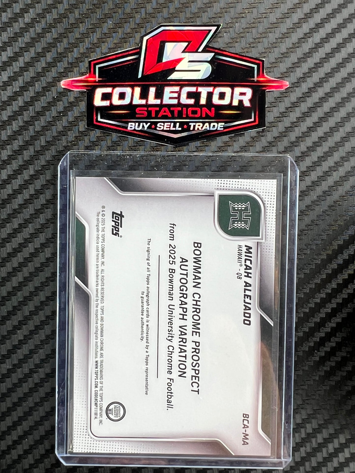 2025 Bowman University Chrome Prospect Autographs Micah Alejado #BCA-MA