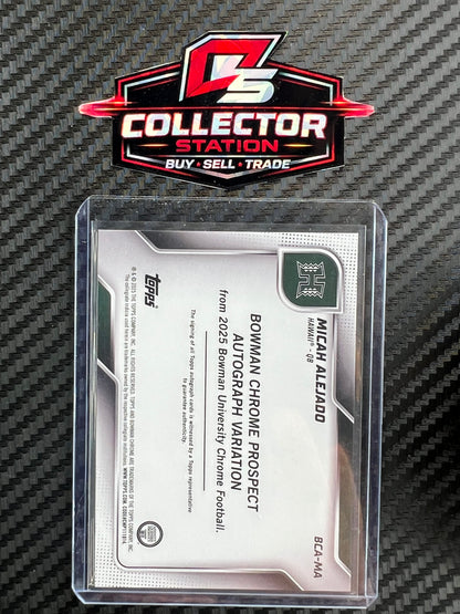 2025 Bowman University Chrome Prospect Autographs Micah Alejado #BCA-MA