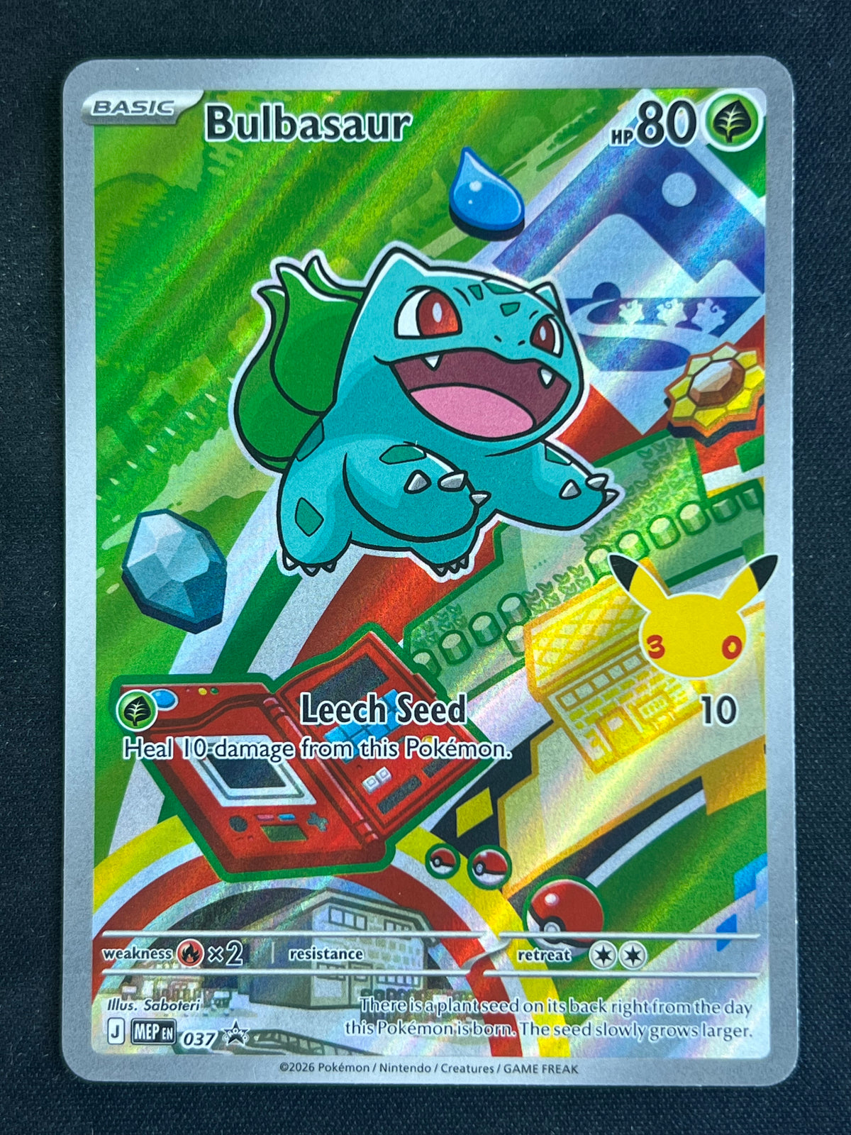 Bulbasaur - 037 - ME: Mega Evolution Promo (MEP) NM Pokemon