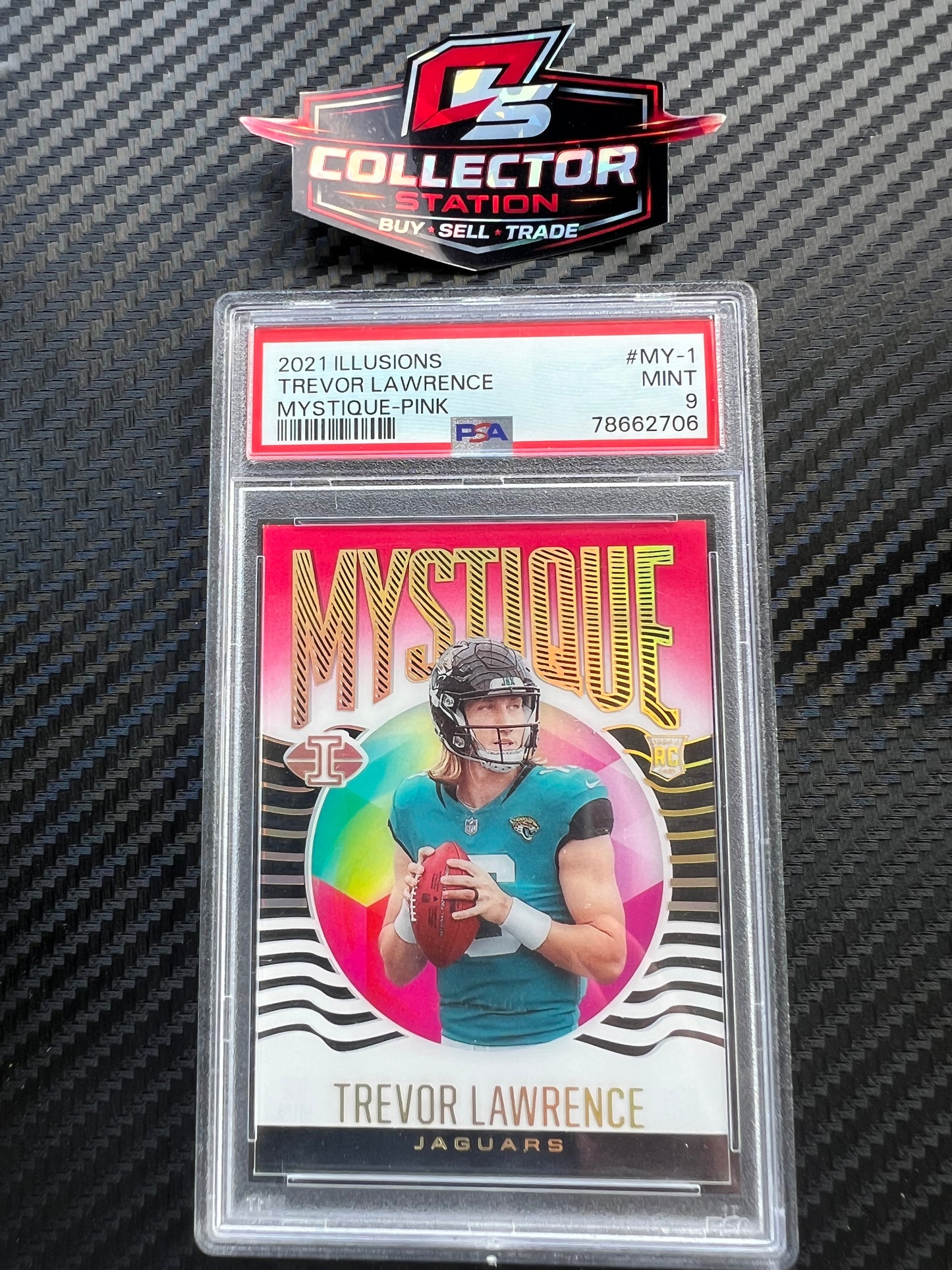 Panini 2021 Illusions Mystique Pink Trevor Lawrence #MY-1 RC