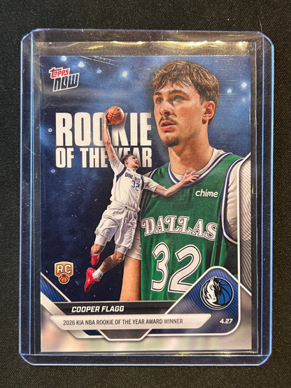 2025-26 Topps Now Rookie Cooper Flagg Rookie of the Year #28