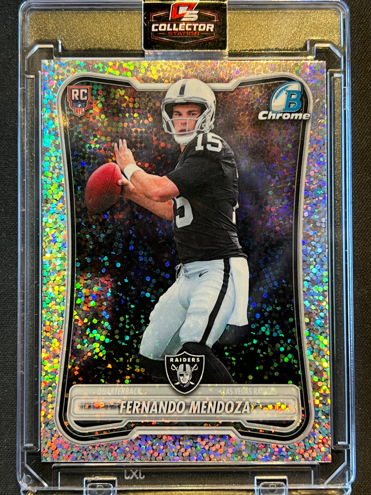 2026 Bowman Football Fernando Mendoza Speckle Refractor #BCV-101