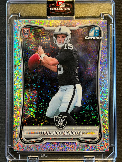 2026 Bowman Football Fernando Mendoza Speckle Refractor #BCV-101