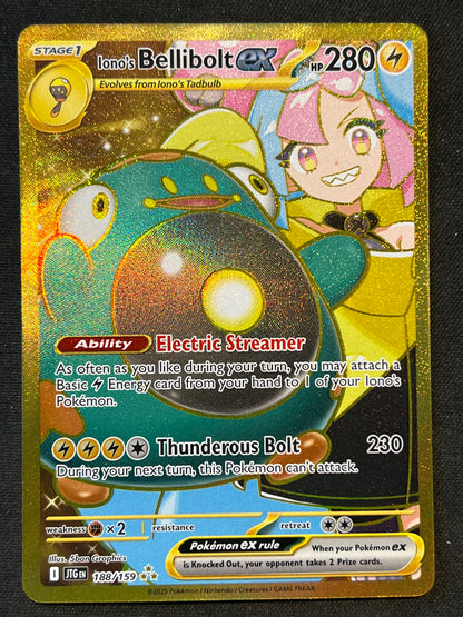 Iono's Bellibolt ex - 188/159 - SV09: Journey Together (JTG) NM Pokemon