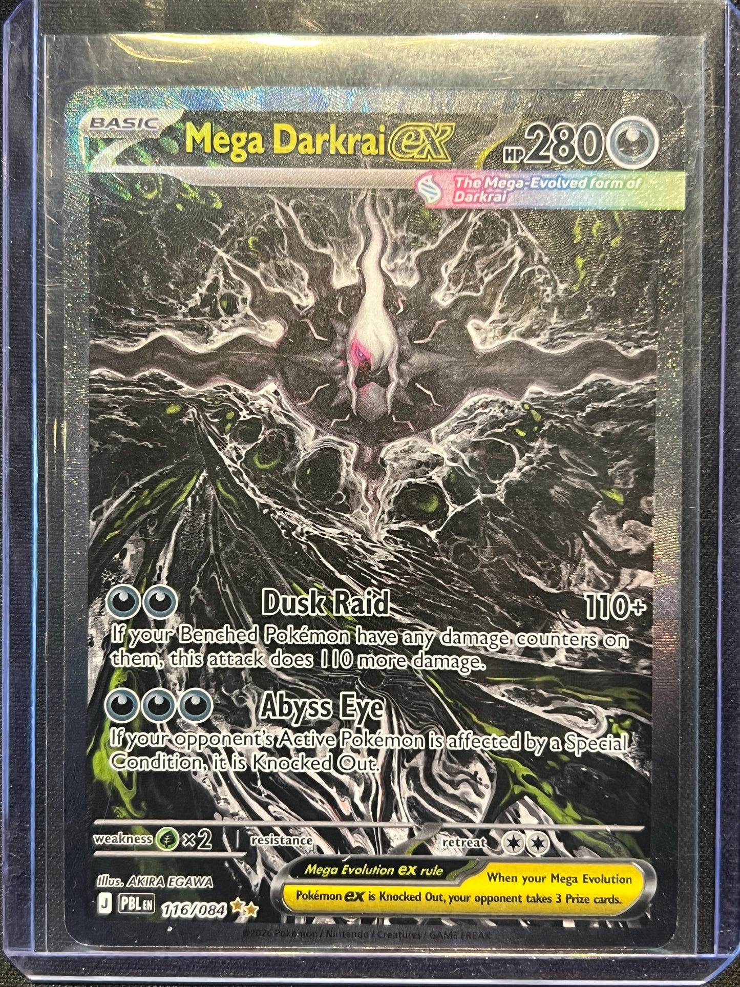 Mega Darkrai ex - 116/084 - ME05: Pitch Black (PBL)