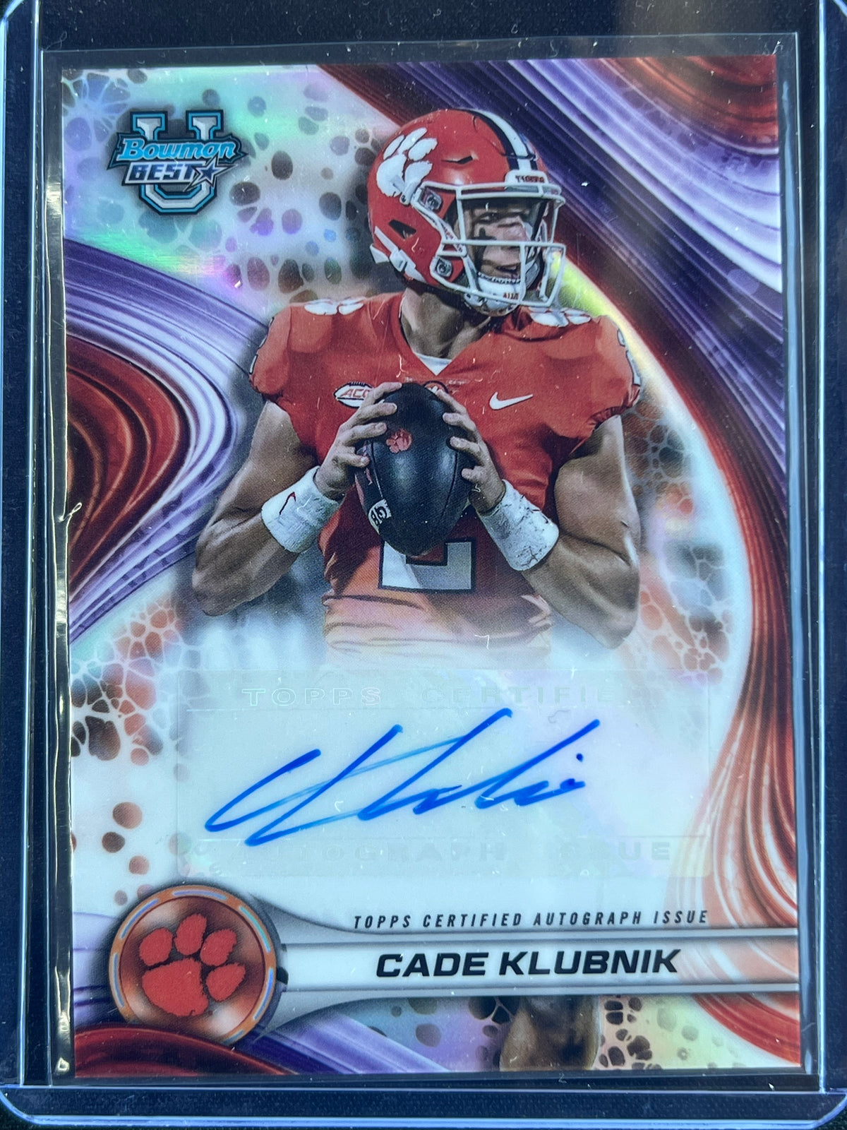 2024 Bowman University Best - Best of 2024 Autographs Cade Klubnik #BOA-CK Clemson