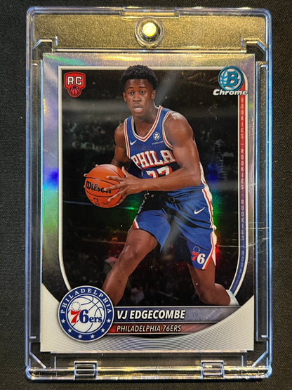 2025-26 Bowman - Chrome Rookie Red RC Logo Variation VJ Edgecombe #BRR-3 (RC)