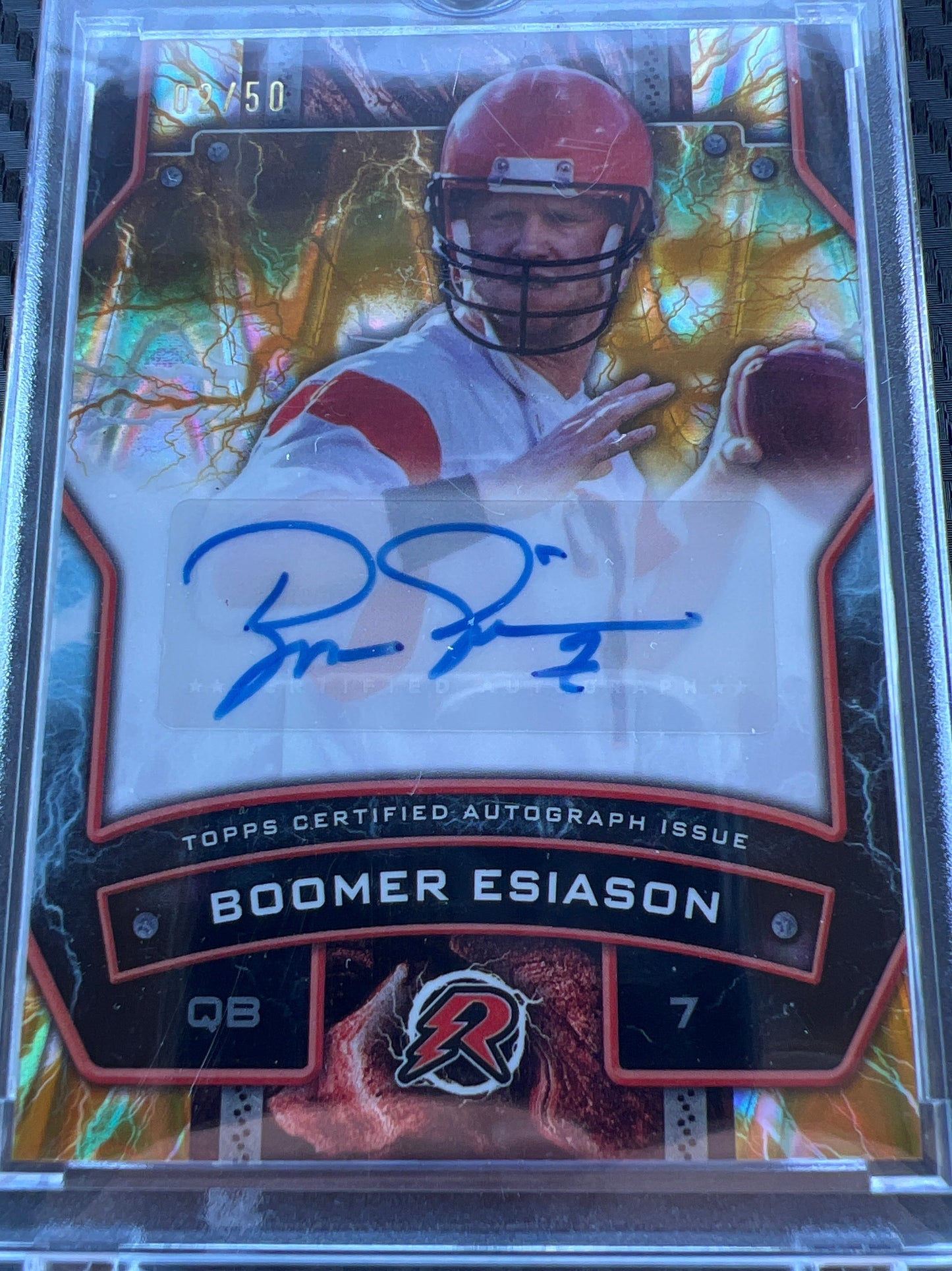 2025 Topps Resurgence Boomer Esiason #7 Yellow Surge Baseball Card