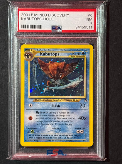 Kabutops (6) - Neo Discovery (N2) PSA 9
