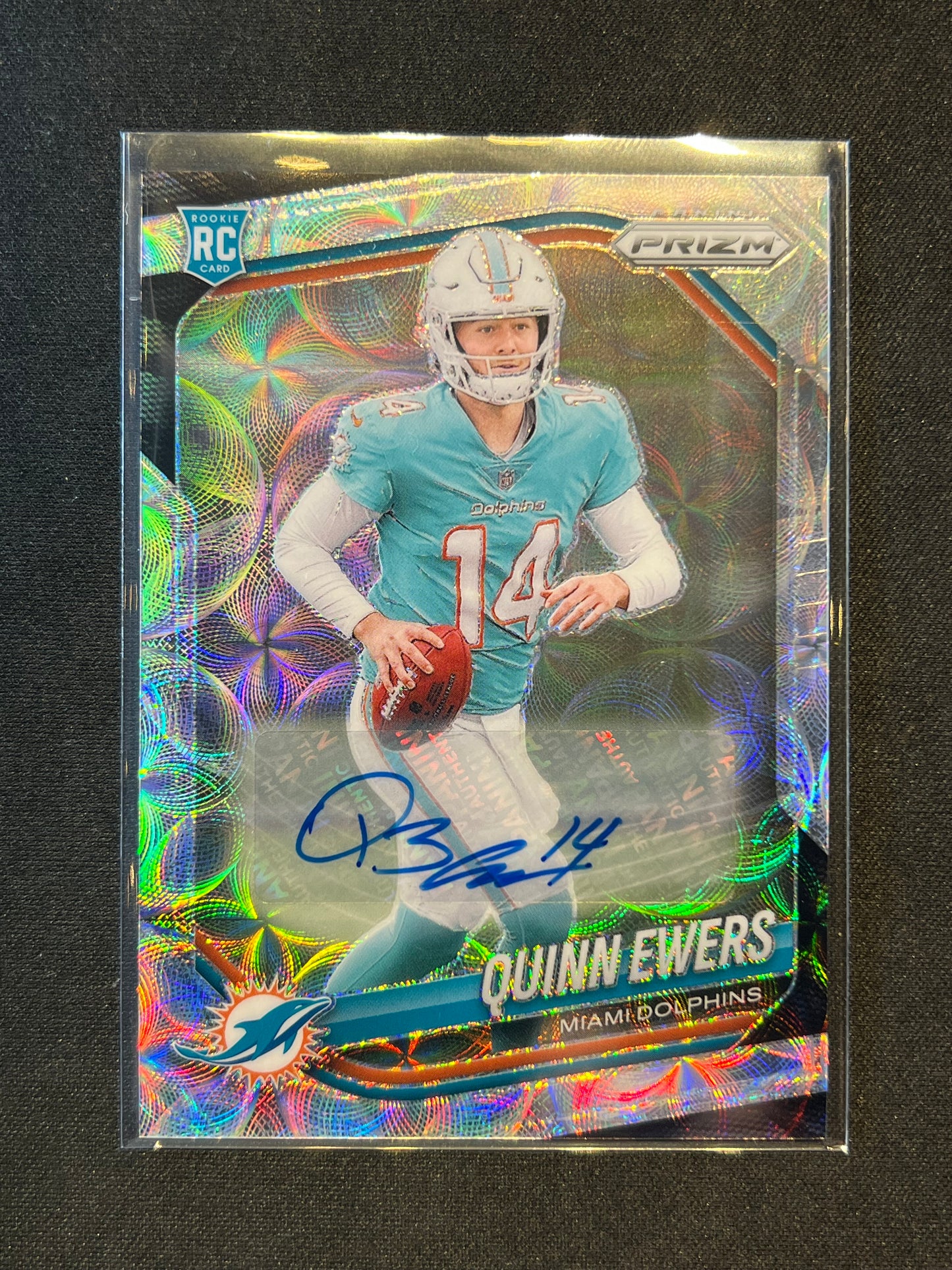 2025 Panini Prizm Choice Quinn Ewers Silver Scope Auto #/100 Rookie #307