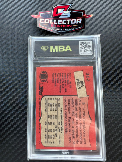 Topps 1987 Jim Kelly #362 MBA 6