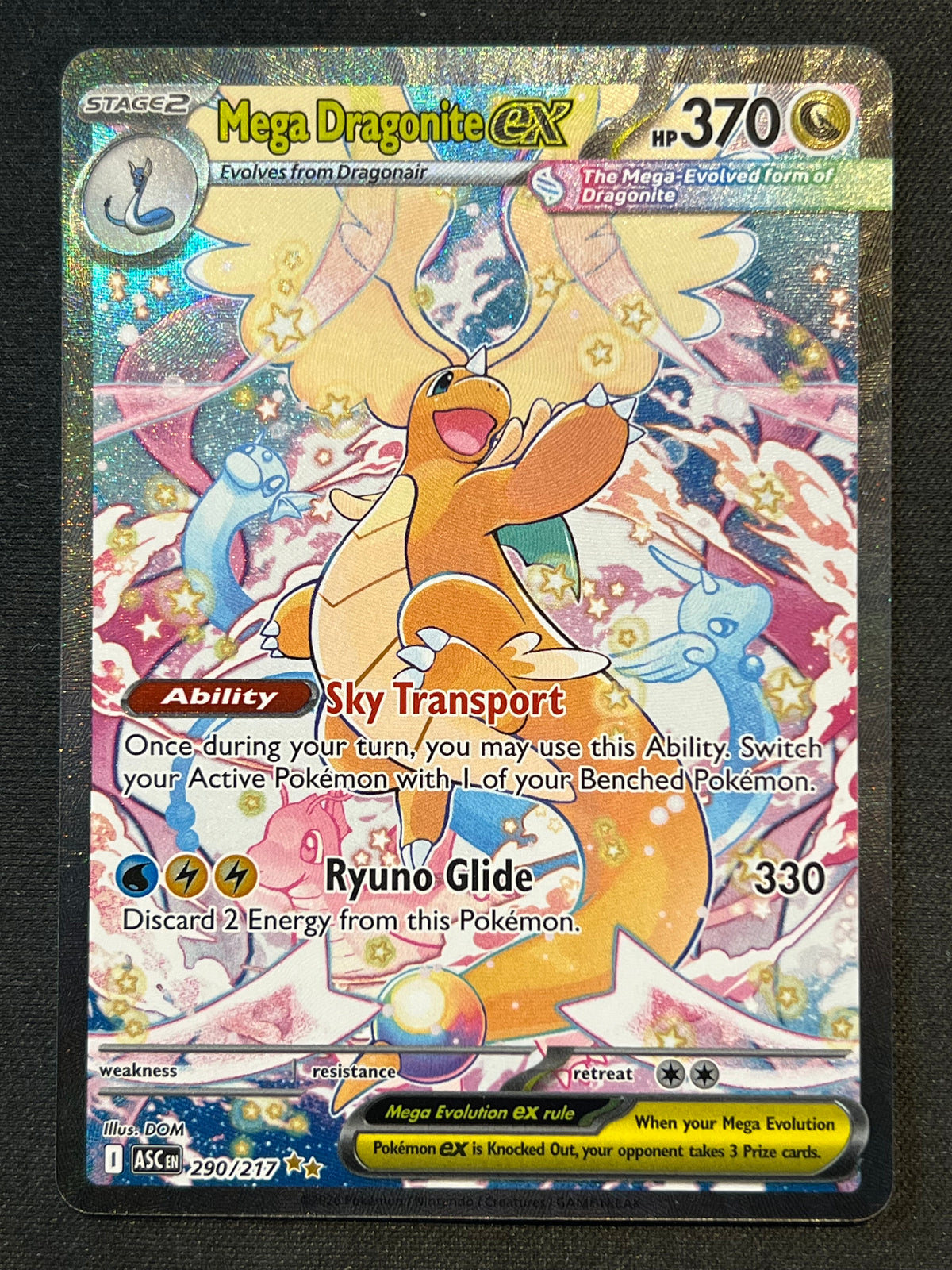 Mega Dragonite ex - 290/217 - ME: Ascended Heroes (ASC) NM Pokemon