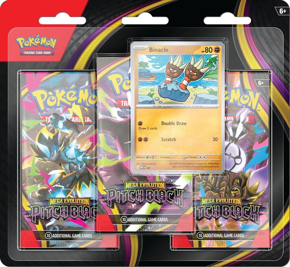 Pitch Black 3-Pack Blister [Binacle] - ME05: Pitch Black (PBL) Pokemon
