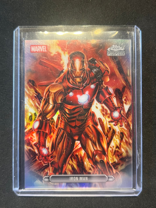 2026 Topps Chrome Marvel Comics #FF-22 Iron Man Fanfare SP