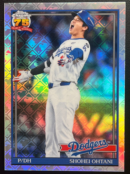 2026 Topps Chrome Shohei Ohtani LogoFractor 1991 #91CB-1 Dodgers