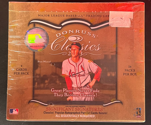 2003 Donruss Classics Baseball Factory Sealed Retail Box - 24 Packs