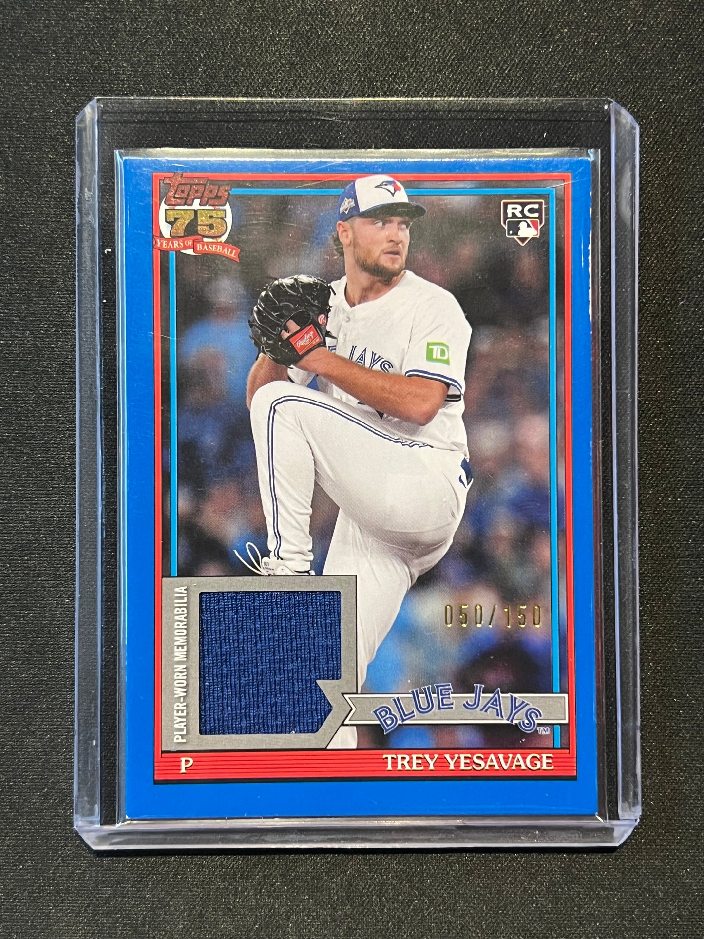 2026 Topps Series 2 Trey Yesavage 1991 Relic Blue  050/150 #91R2-TY RC