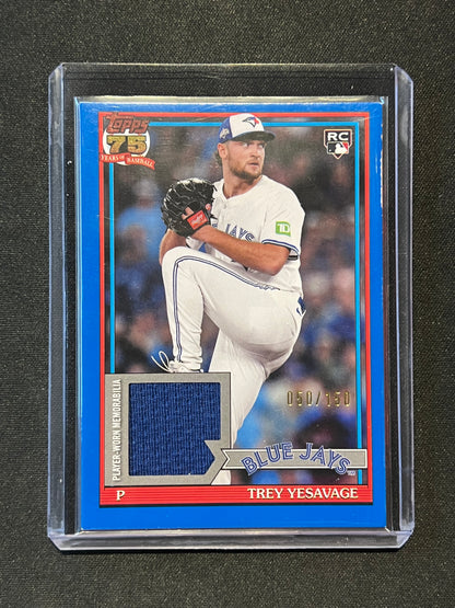 2026 Topps Series 2 Trey Yesavage 1991 Relic Blue  050/150 #91R2-TY RC