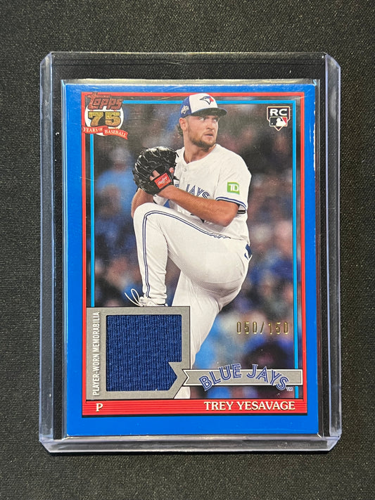 2026 Topps Series 2 Trey Yesavage 1991 Relic Blue  050/150 #91R2-TY RC