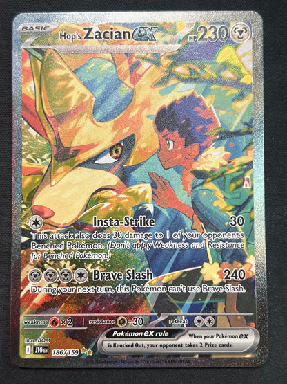 Hop's Zacian ex - 186/159 - SV09: Journey Together (JTG) Pokemon
