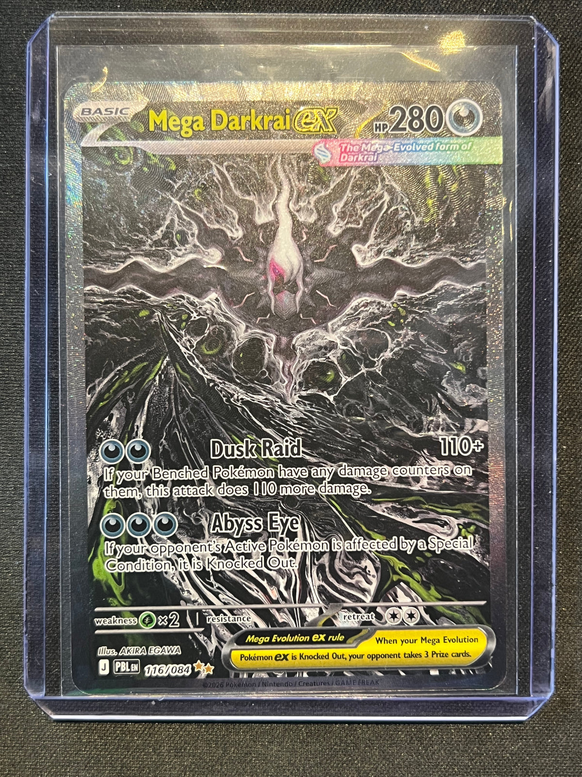 Mega Darkrai ex - 116/084 - ME05: Pitch Black (PBL) Pokemon