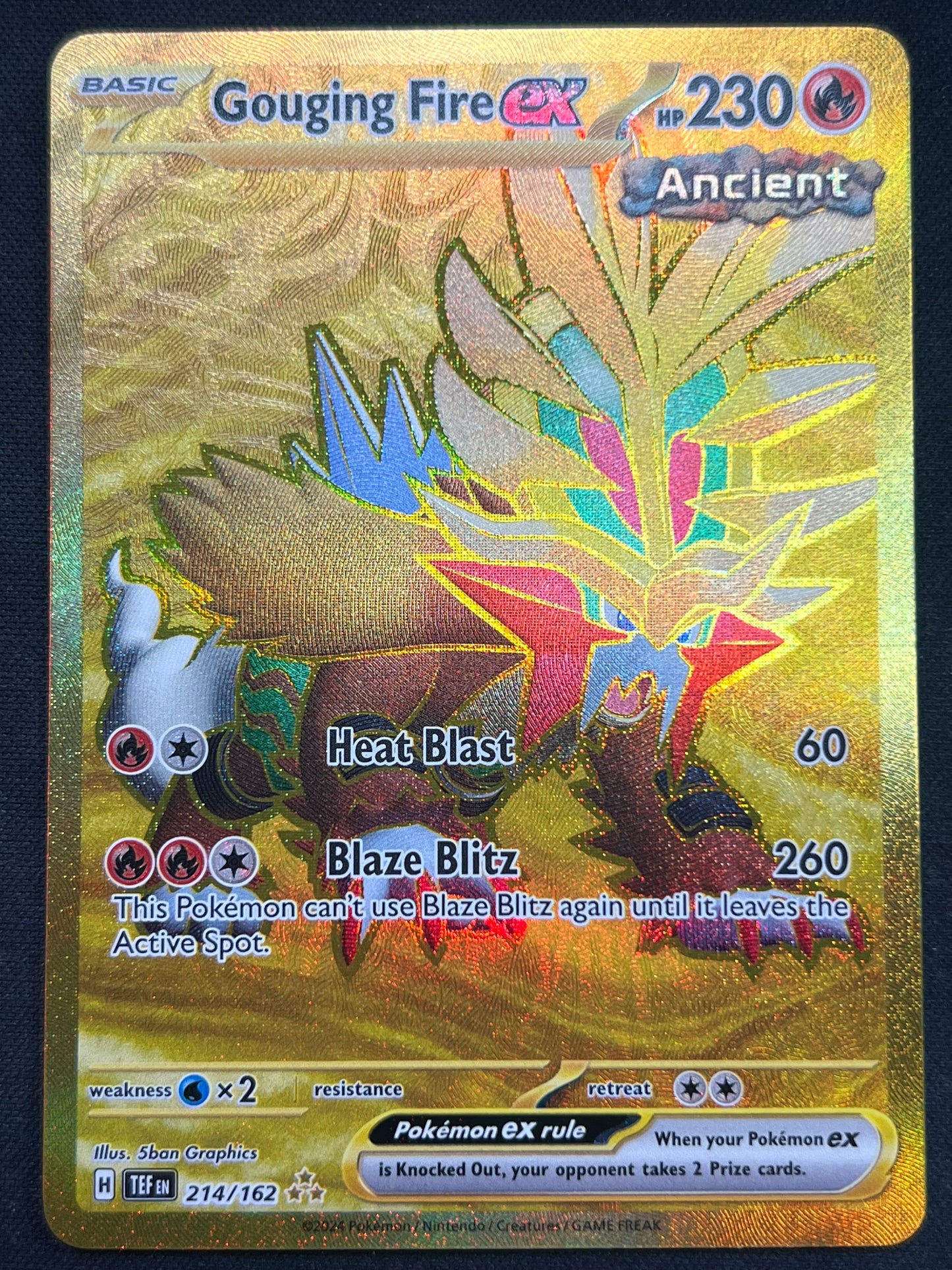 Gouging Fire ex - 214/162 - SV05: Temporal Forces (TEF) Pokemon