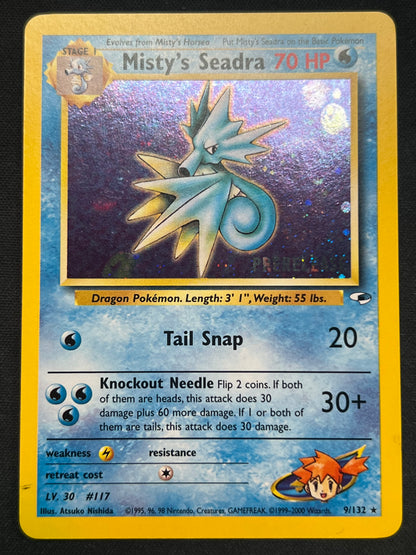 Misty's Seadra (Prerelease) - WoTC Promo (PR) LP Pokemon