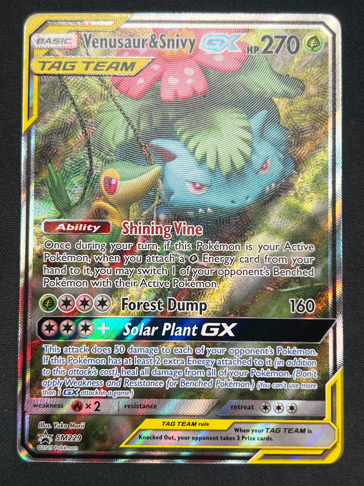 Venusaur & Snivy GX - SM229 - SM Promos (SMP) MP Pokemon