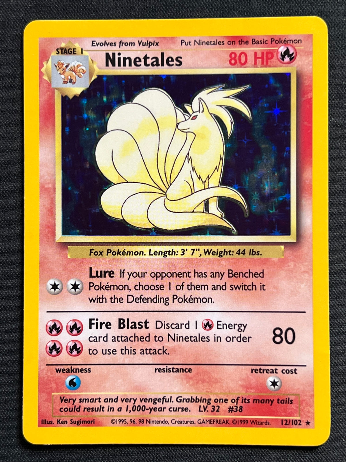 Ninetales - Base Set (BS) LP Pokemon