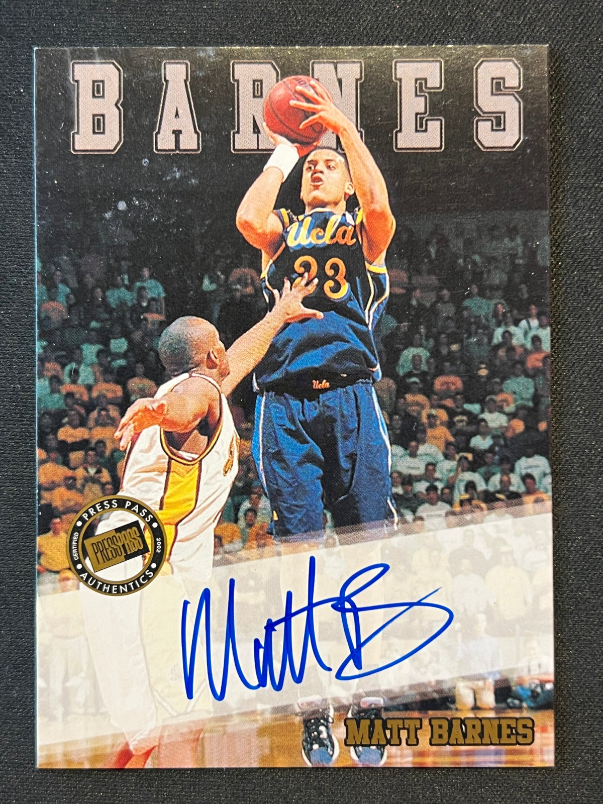 2002 Press Pass Autographs #1 Matt Barnes