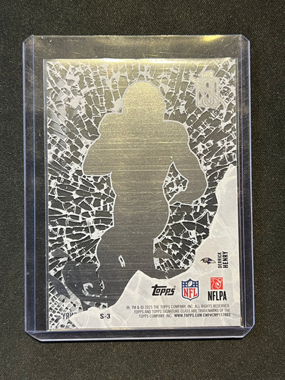 2025 Topps Signature Class - Derrick Henry Shattered #S-3 Baltimore Ravens