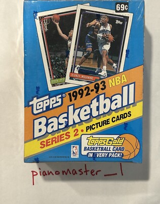 Topps 1992-93 Basketball Series 2 Sealed Box 36 Packs