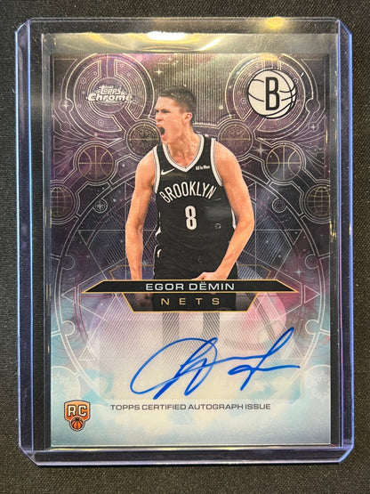 2025-26 Topps Chrome - Chromographs Rookies Egor Demin #CHR-ED AUTO RC