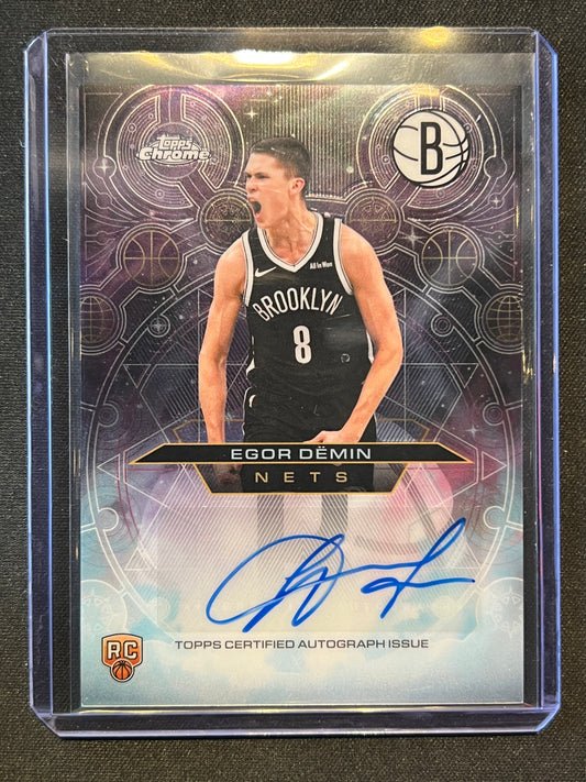 2025-26 Topps Chrome - Chromographs Rookies Egor Demin #CHR-ED AUTO RC