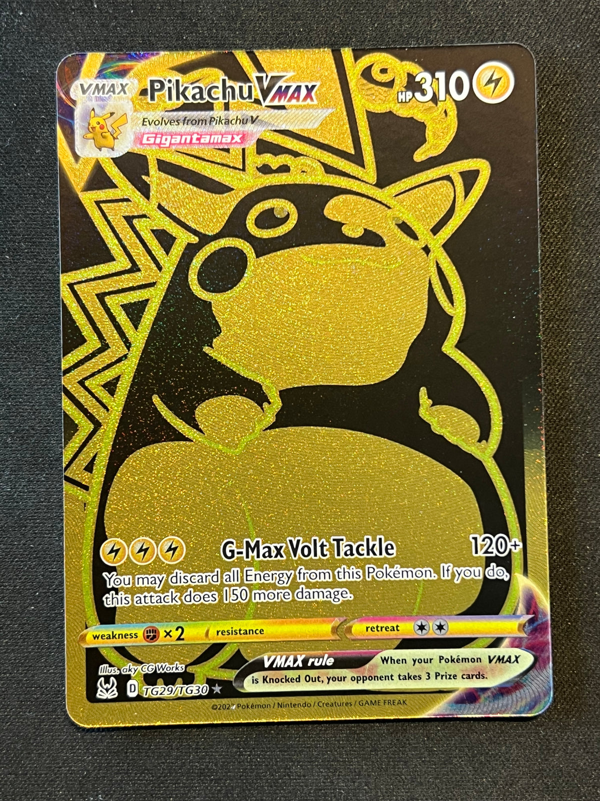 Pikachu VMAX (Secret) - SWSH11: Lost Origin Trainer Gallery (SWSH11: TG) Pokemon