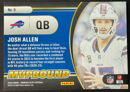 2024 Panini Donruss Elite MVPBound Josh Allen (Letter L) #9