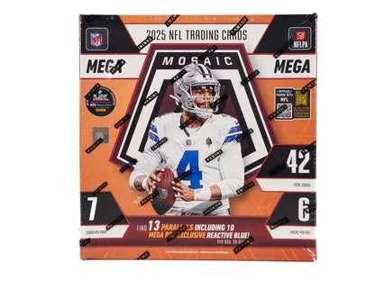 2025 Panini Mosaic Football Mega Box (Reactive Blue Parallels)