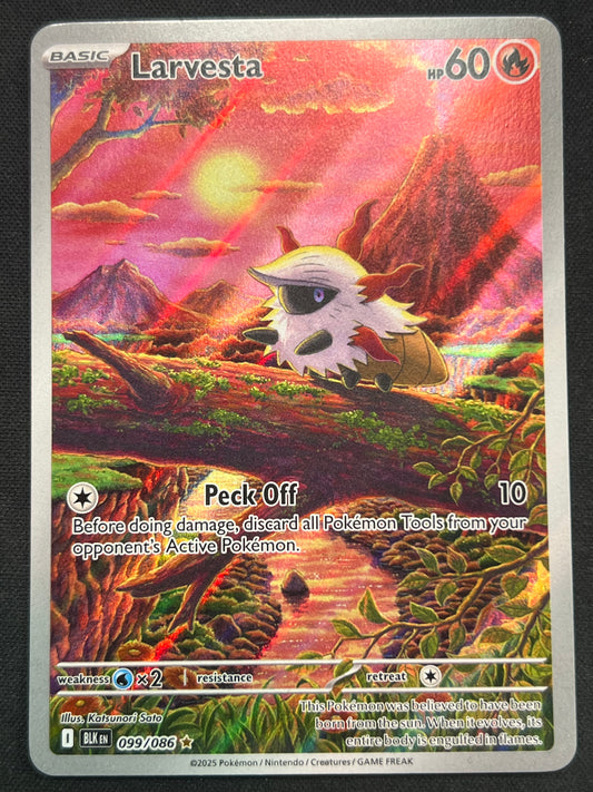 Larvesta - 099/086 - SV: Black Bolt (BLK) Pokemon