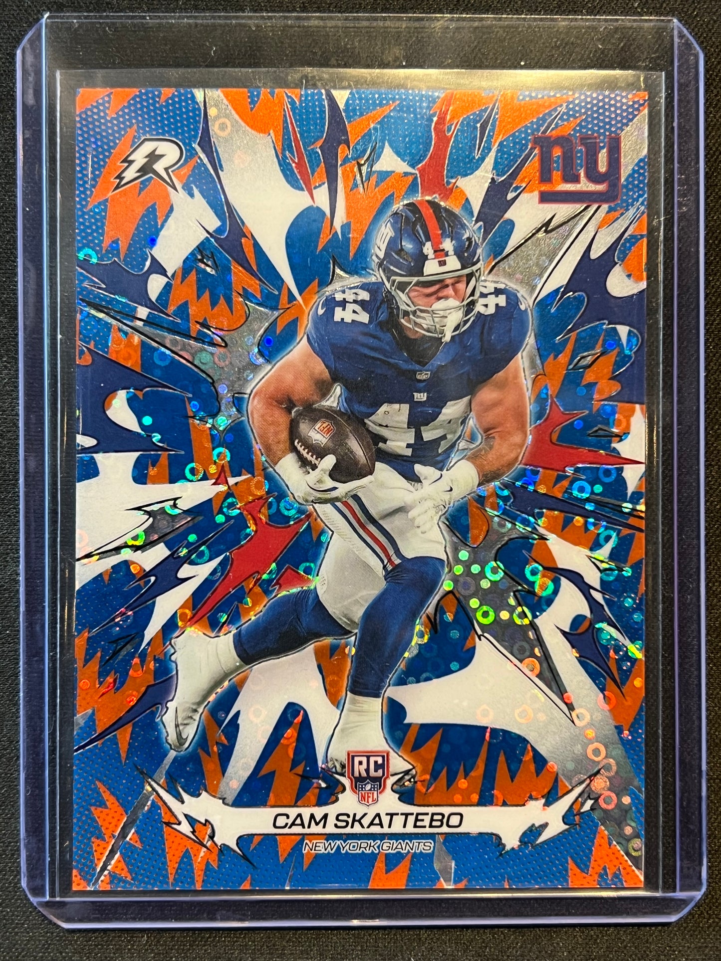 2026 Topps Resurgence Cam Skattebo Blue And Orange Disco #168 Giants