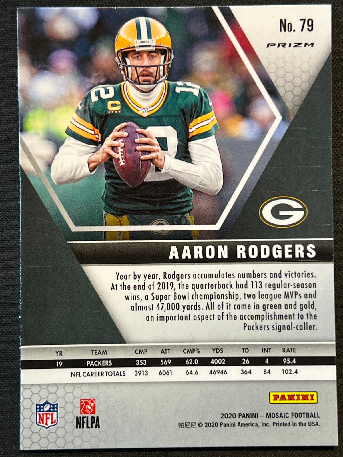 2020 Panini Mosaic - Aaron Rodgers #79 Genesis Mosaic Prizm