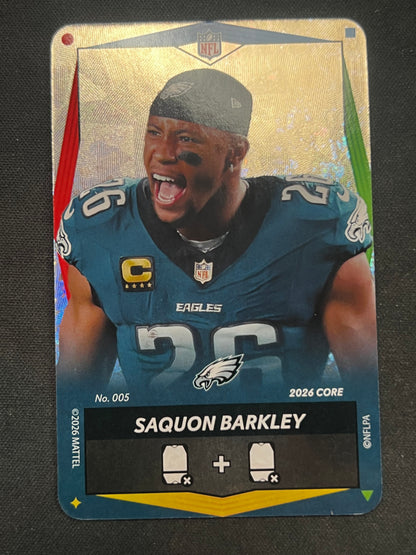 2026 Uno Elite Core Edition - SSP Cracked Foil  Saquon Barkley #005