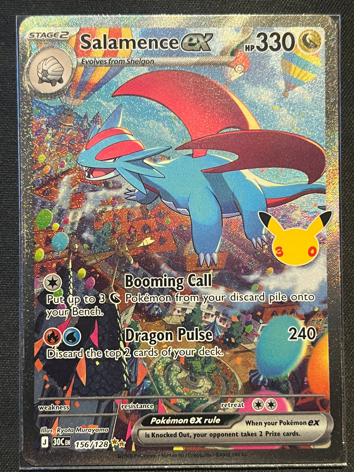 Salamence ex - 156/128 - ME: 30th Celebration (30C) NM Pokemon