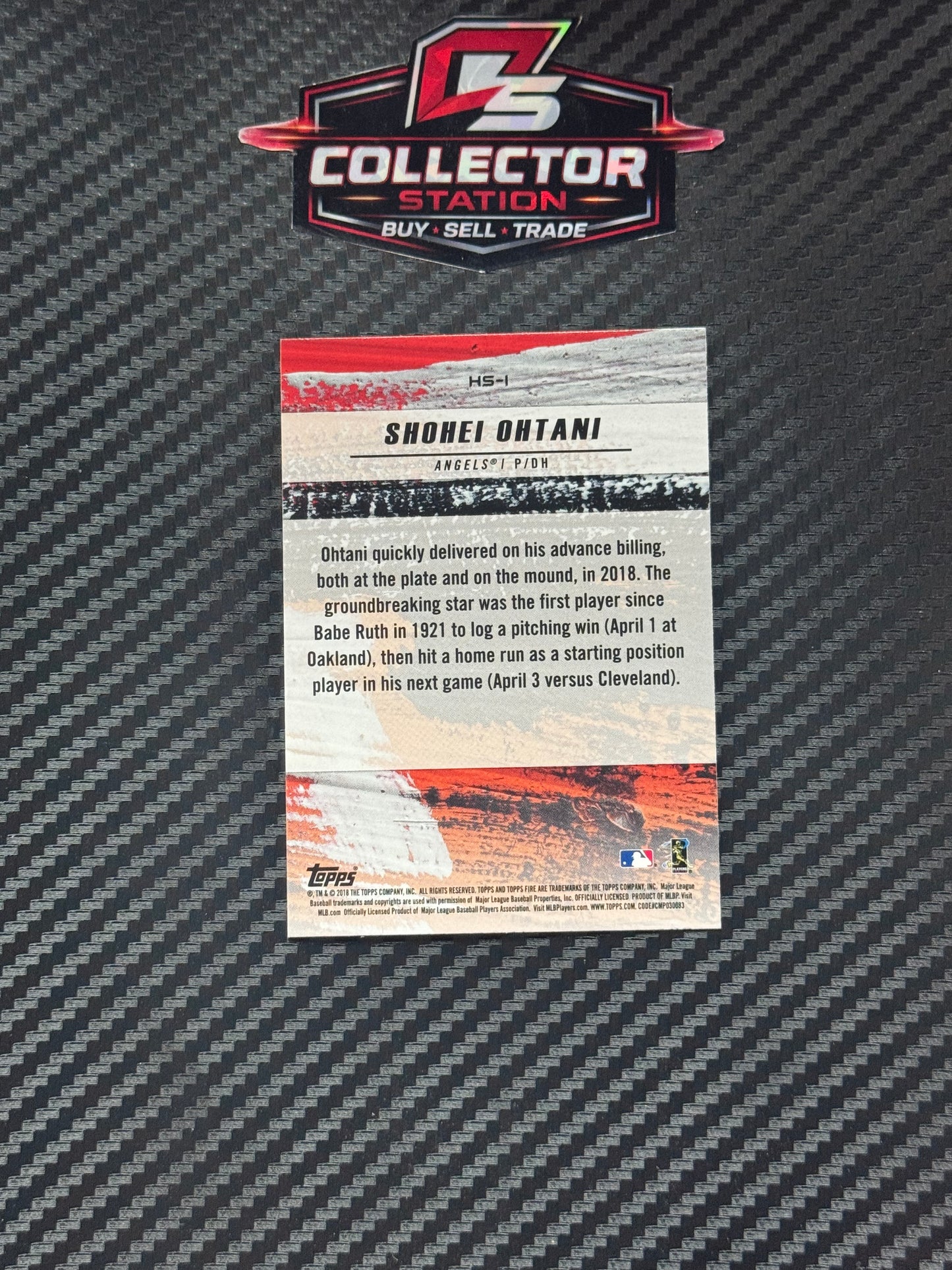 2018 Topps Fire - Hot Starts Shohei Ohtani #HS-1 (RC)